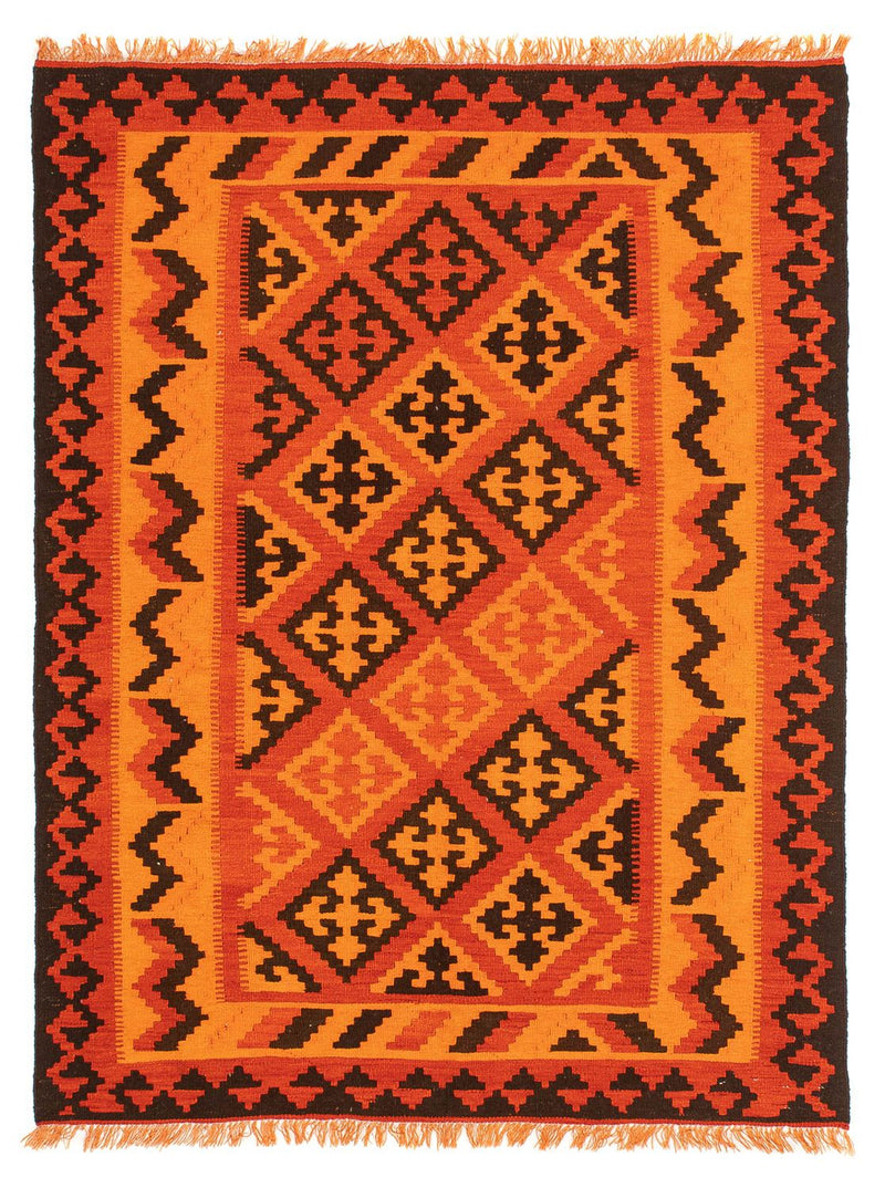 Tappeto Kelim - Orientale - 194 x 150 cm - rosso chiaro