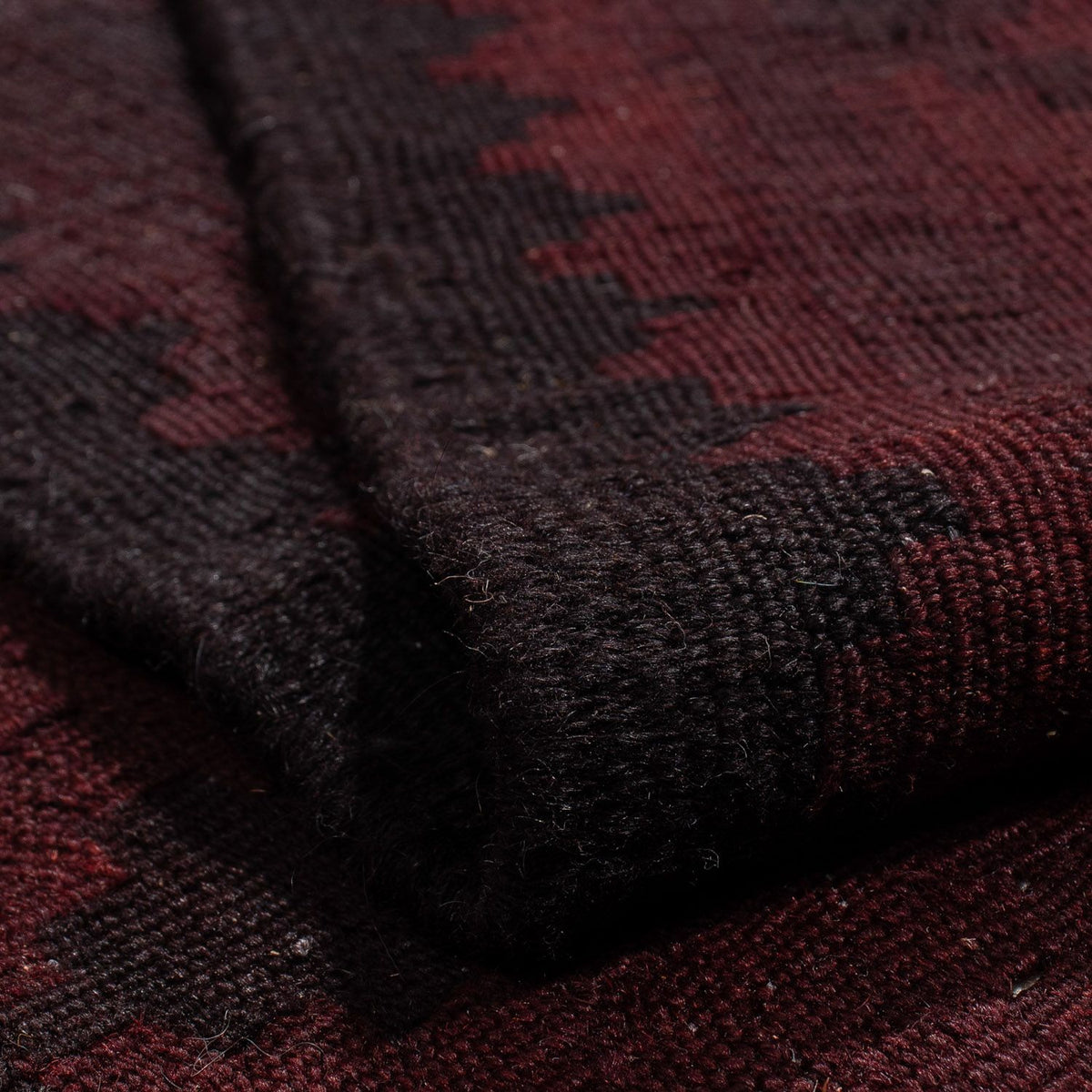 Tappeto Kelim - Orientale - 193 x 145 cm - rosso scuro