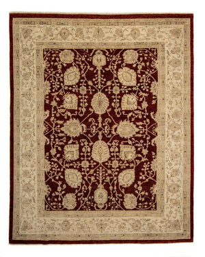Tappeto Ziegler - 296 x 242 cm - rosso scuro