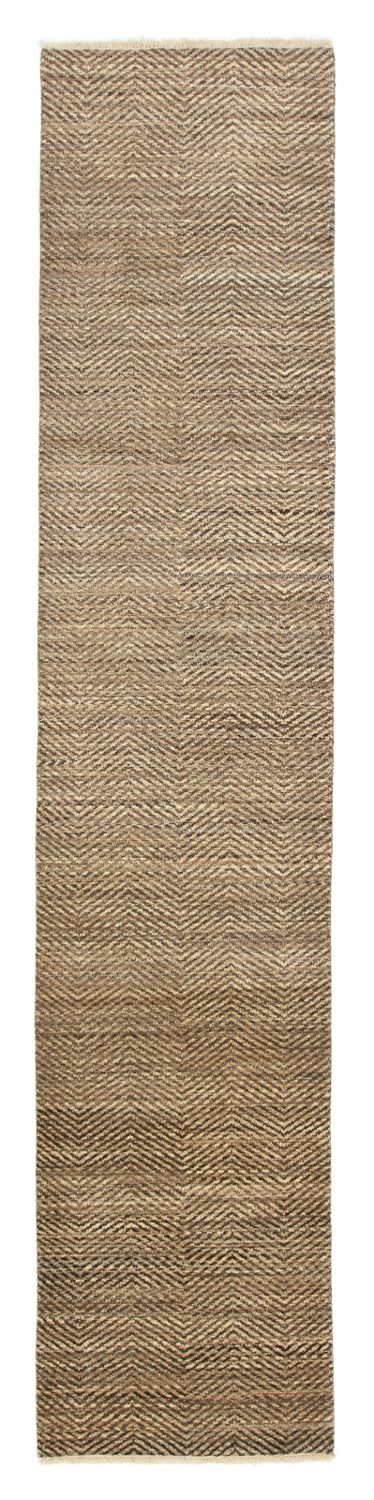 Tappeto corsia Tappeto Gabbeh - Indus - 370 x 77 cm - beige
