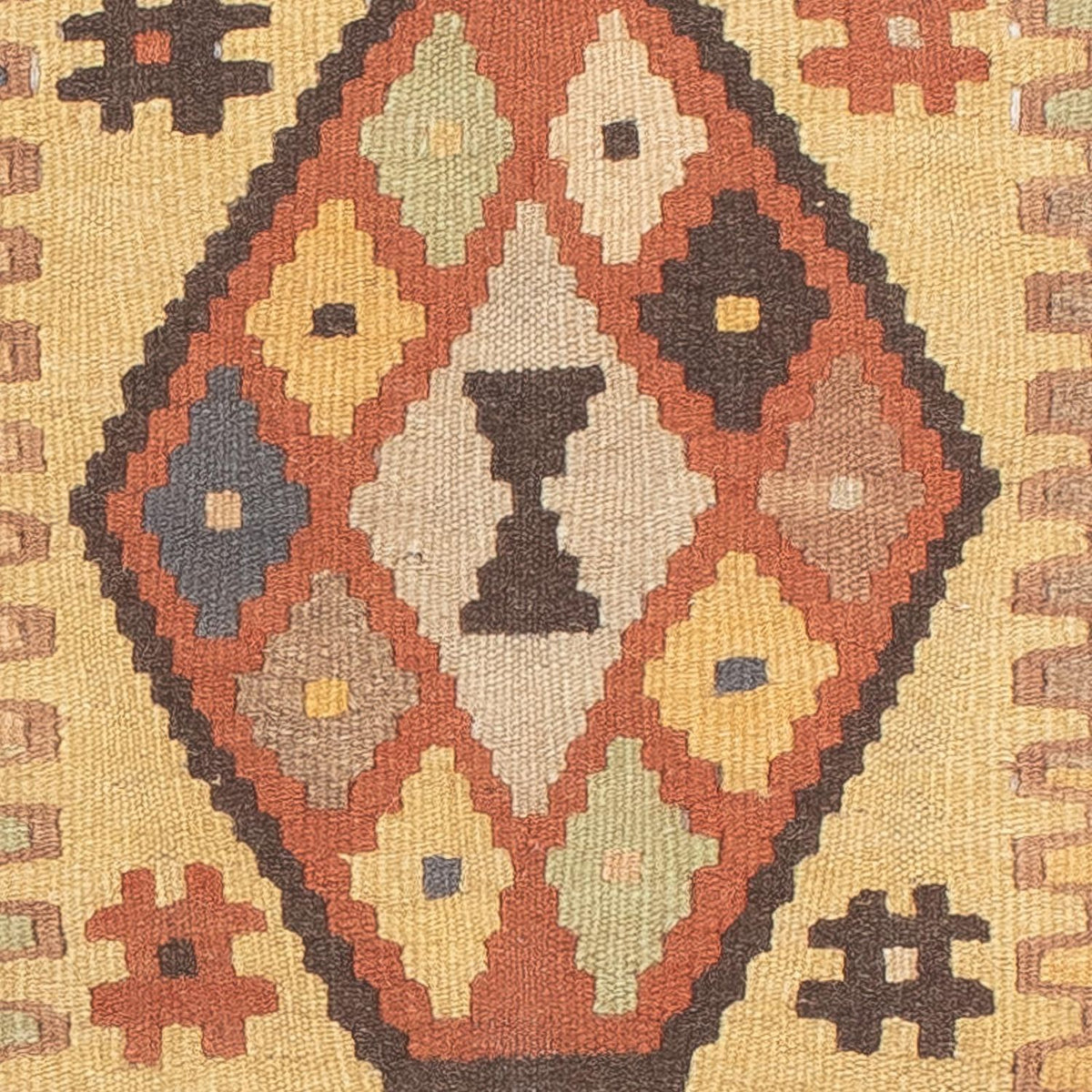 Tappeto corsia Tappeto Kelim - Splash - 204 x 59 cm - multicolore