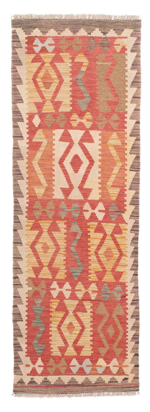 Tappeto corsia Tappeto Kelim - Splash - 186 x 68 cm - rosso