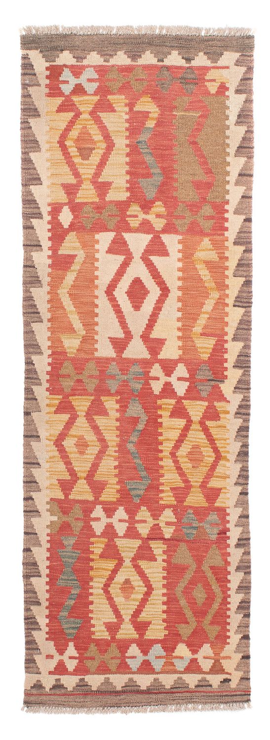 Tappeto corsia Tappeto Kelim - Splash - 186 x 68 cm - rosso