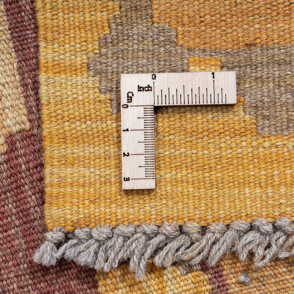 Tappeto corsia Tappeto Kelim - Splash - 191 x 52 cm - oro