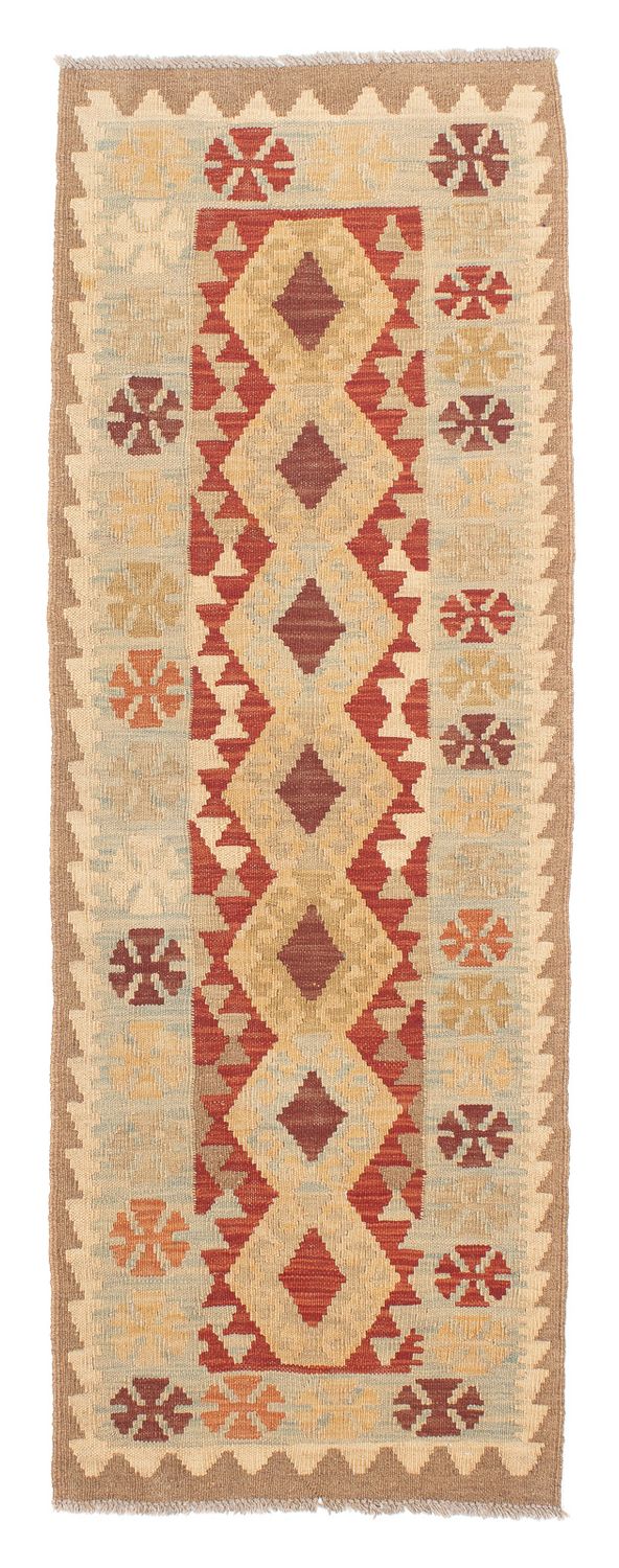 Tappeto corsia Tappeto Kelim - Splash - 191 x 60 cm - marrone chiaro