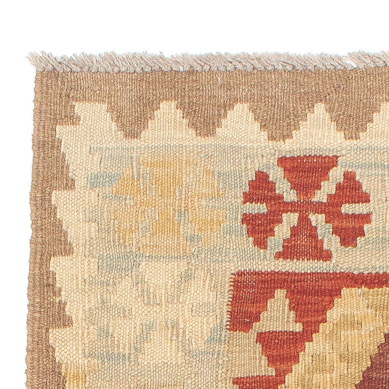 Tappeto corsia Tappeto Kelim - Splash - 191 x 60 cm - marrone chiaro