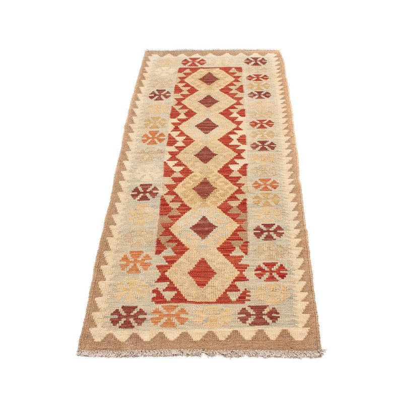 Tappeto corsia Tappeto Kelim - Splash - 191 x 60 cm - marrone chiaro