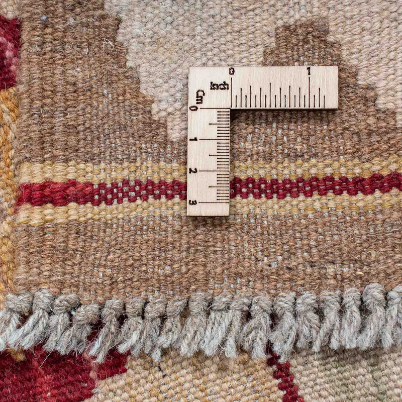 Tappeto corsia Tappeto Kelim - Splash - 203 x 68 cm - marrone chiaro