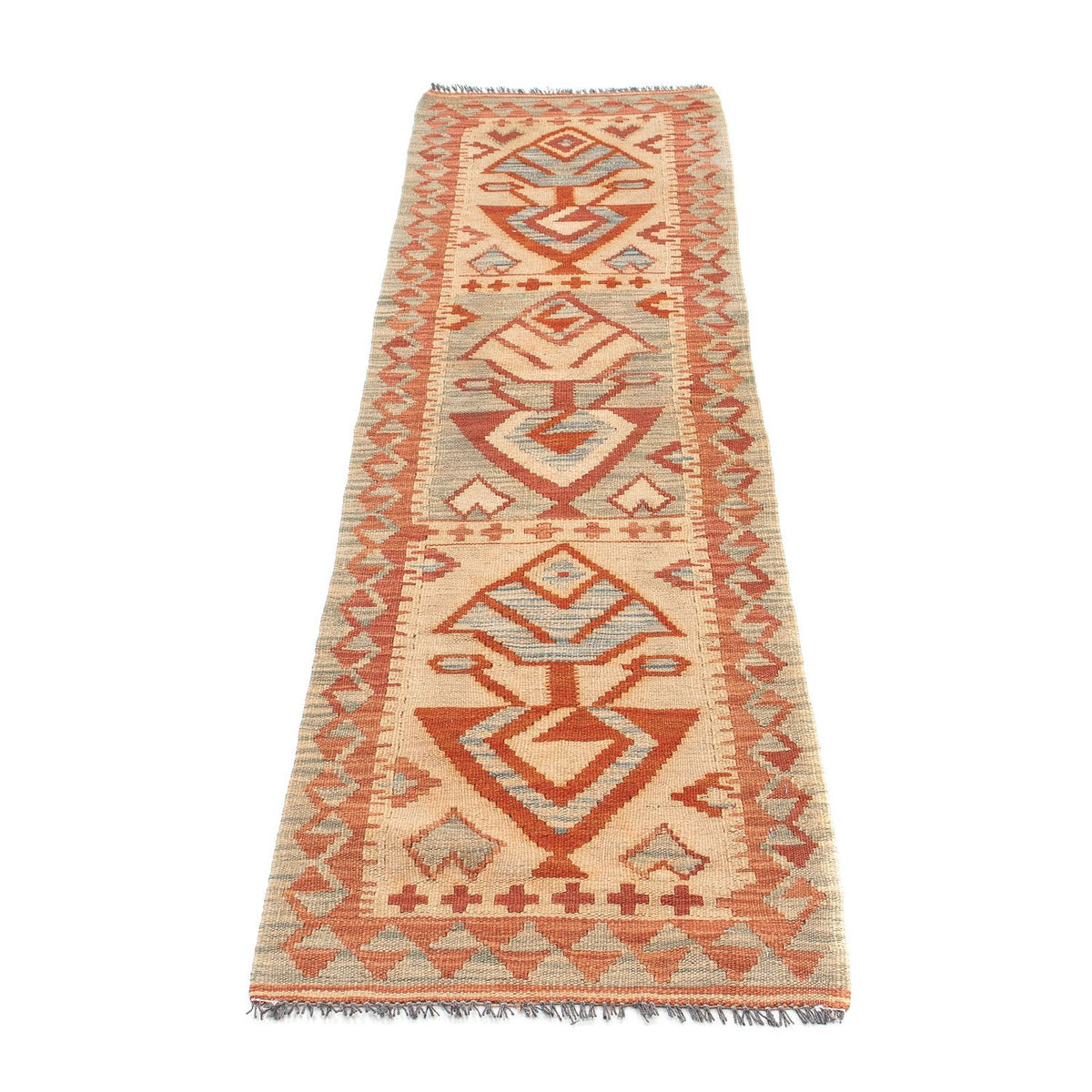 Tappeto corsia Tappeto Kelim - Splash - 188 x 46 cm - multicolore