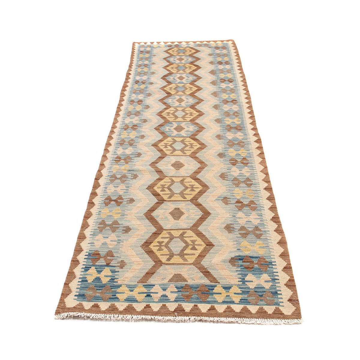 Tappeto corsia Tappeto Kelim - Splash - 302 x 80 cm - multicolore