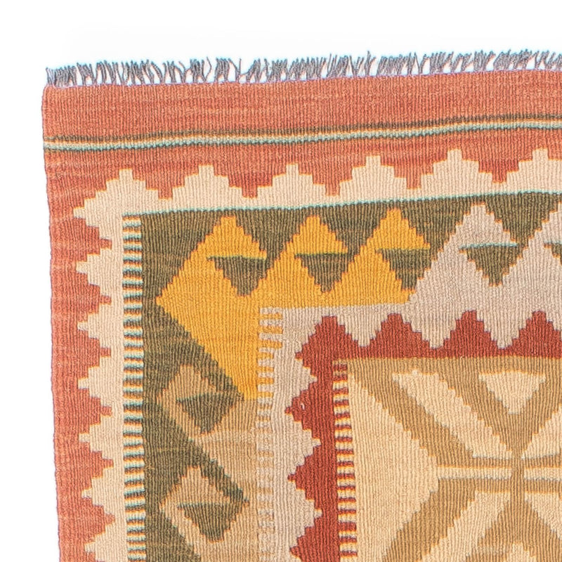 Tappeto corsia Tappeto Kelim - Splash - 306 x 82 cm - rosso chiaro