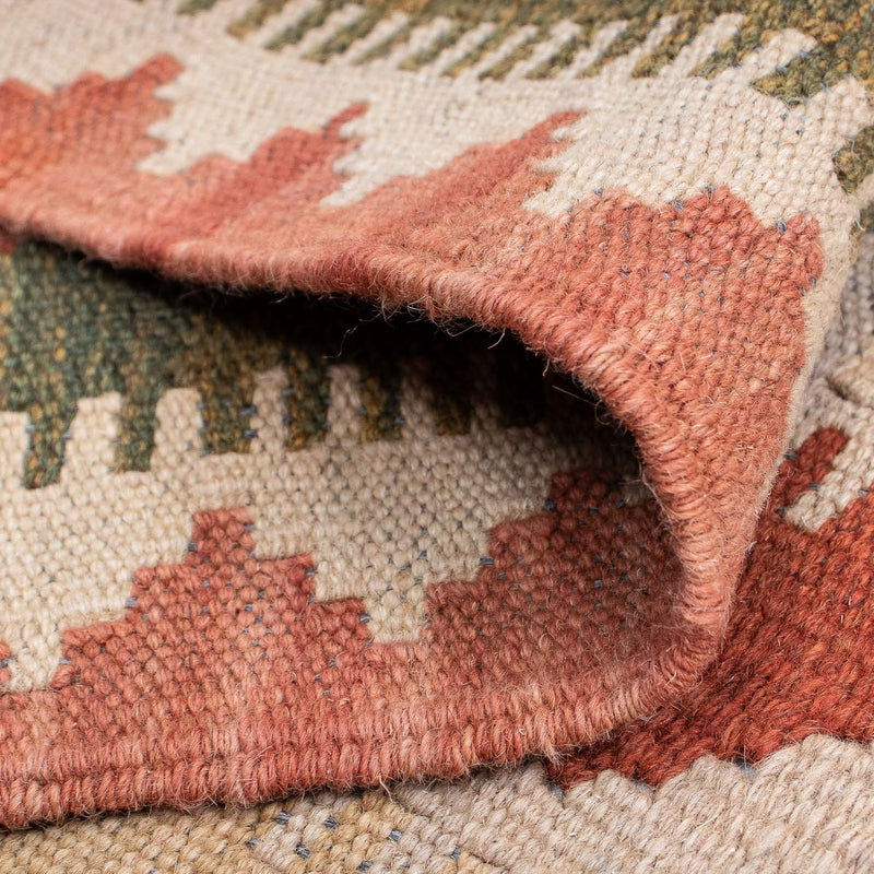 Tappeto corsia Tappeto Kelim - Splash - 306 x 82 cm - rosso chiaro