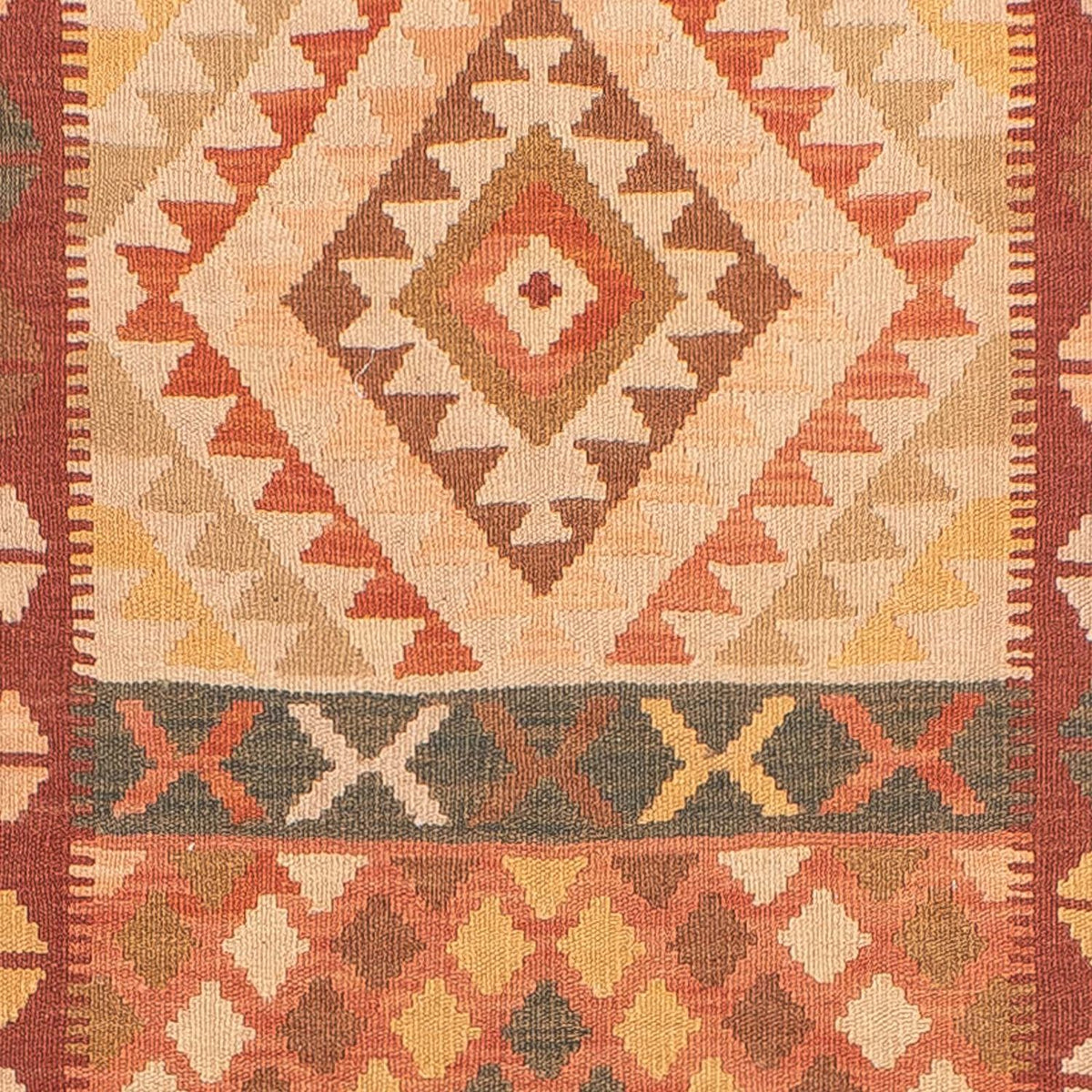 Tappeto corsia Tappeto Kelim - Splash - 397 x 95 cm - multicolore