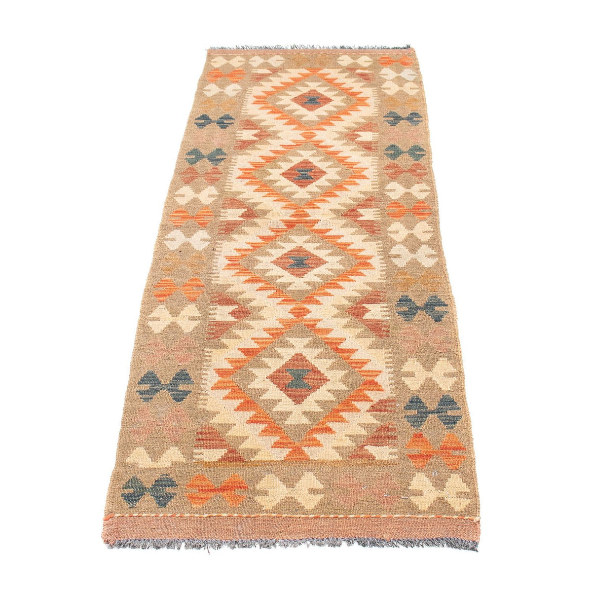 Tappeto corsia Tappeto Kelim - Splash - 192 x 56 cm - multicolore