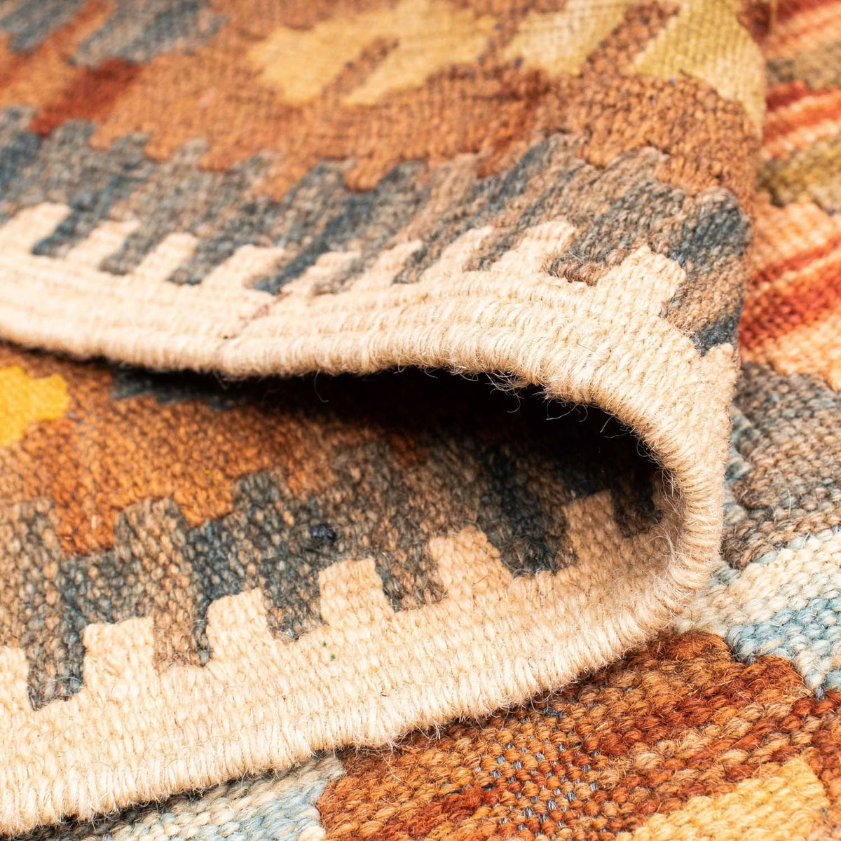 Tappeto corsia Tappeto Kelim - Orientale - 199 x 88 cm - marrone chiaro