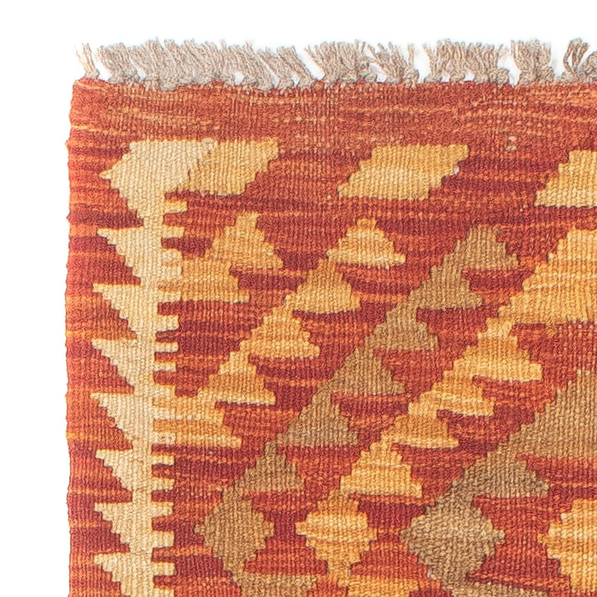 Tappeto corsia Tappeto Kelim - Splash - 190 x 47 cm - rosso