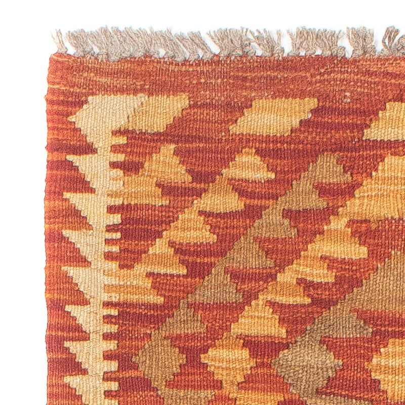 Tappeto corsia Tappeto Kelim - Splash - 190 x 47 cm - rosso