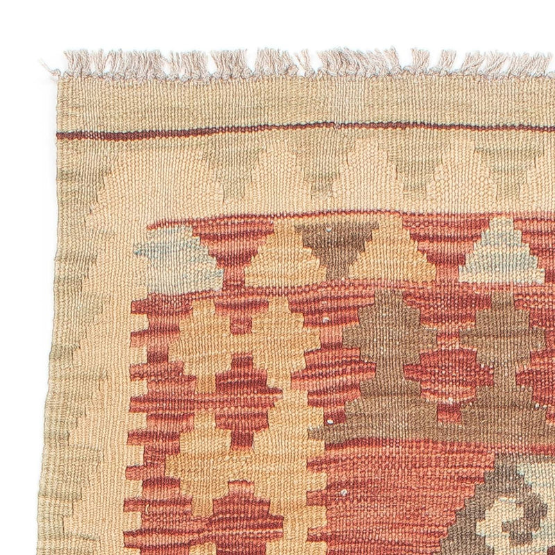 Tappeto corsia Tappeto Kelim - Splash - 202 x 67 cm - rosso chiaro