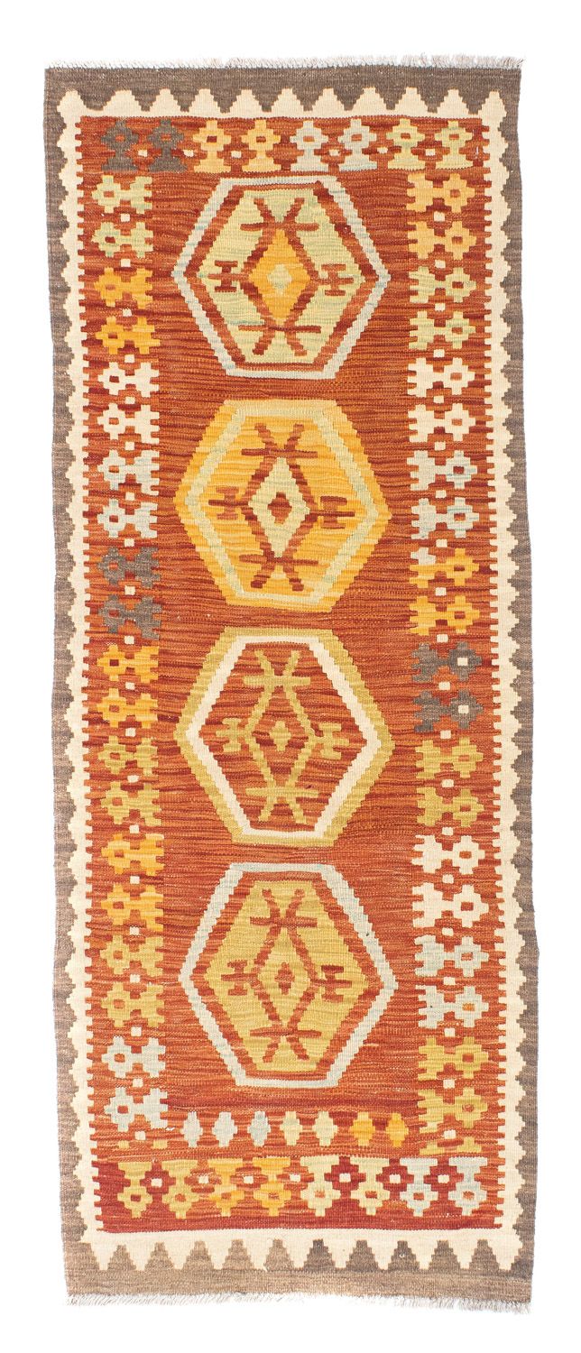 Tappeto corsia Tappeto Kelim - Orientale - 191 x 72 cm - ruggine