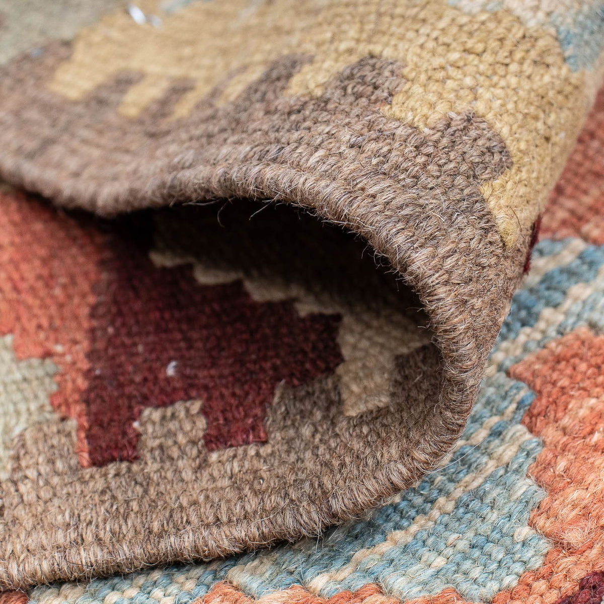 Tappeto corsia Tappeto Kelim - Splash - 200 x 62 cm - multicolore