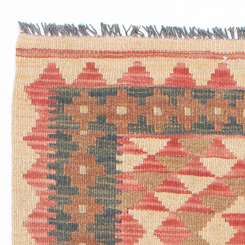 Tappeto corsia Tappeto Kelim - Splash - 203 x 60 cm - rosso chiaro