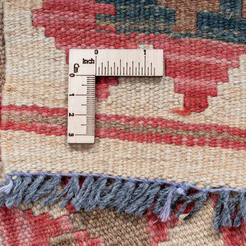 Tappeto corsia Tappeto Kelim - Splash - 203 x 60 cm - rosso chiaro