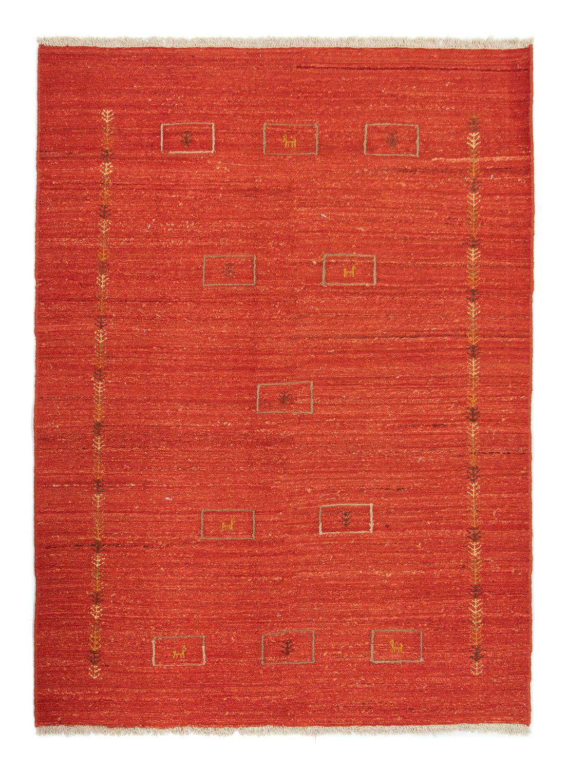 Tappeto Gabbeh - Persero - 198 x 143 cm - rosso