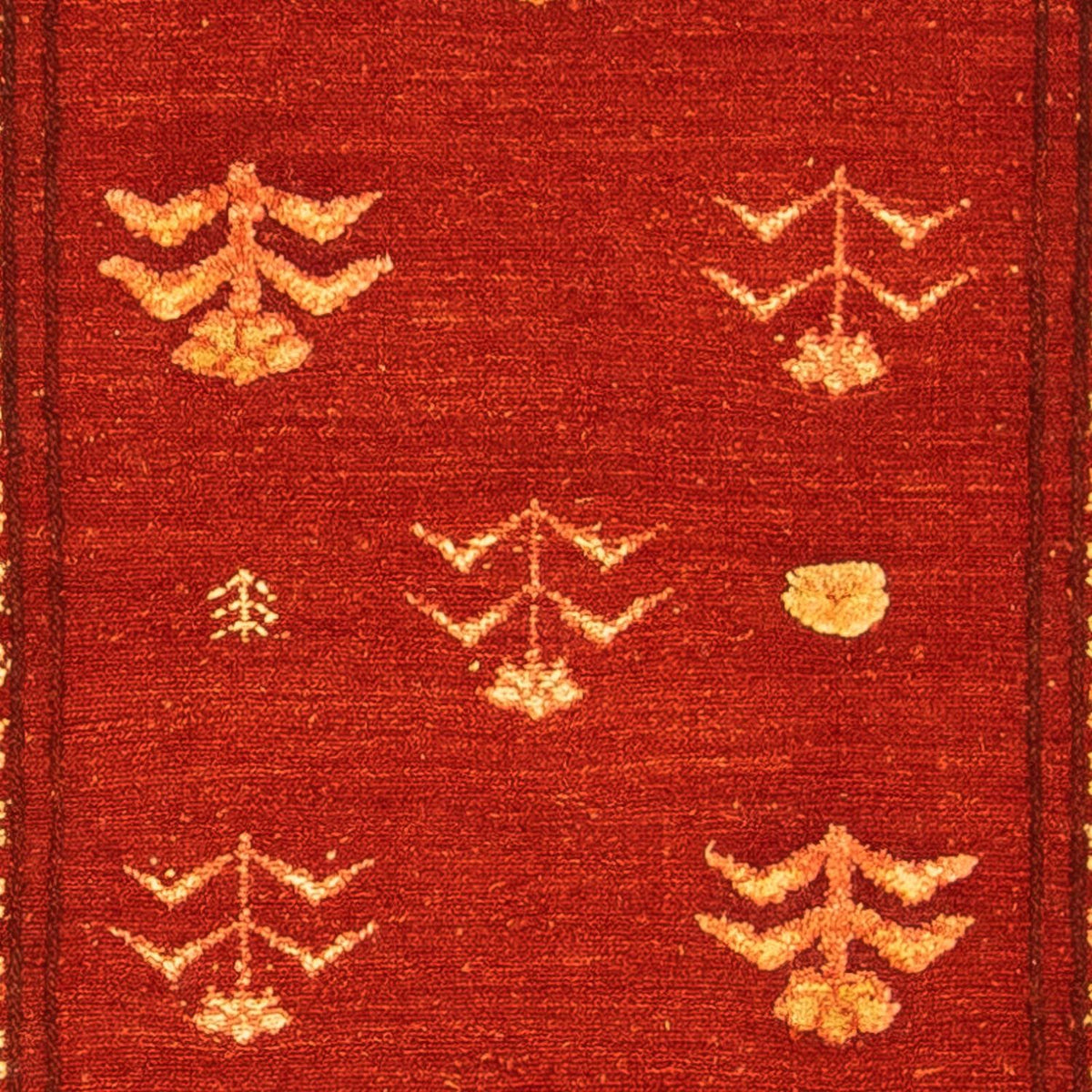 Tappeto Gabbeh - Loribaft Persero - 150 x 97 cm - rosso scuro