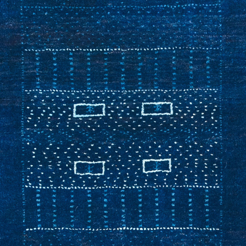 Tappeto Gabbeh - Loribaft Persero - 132 x 75 cm - blu scuro