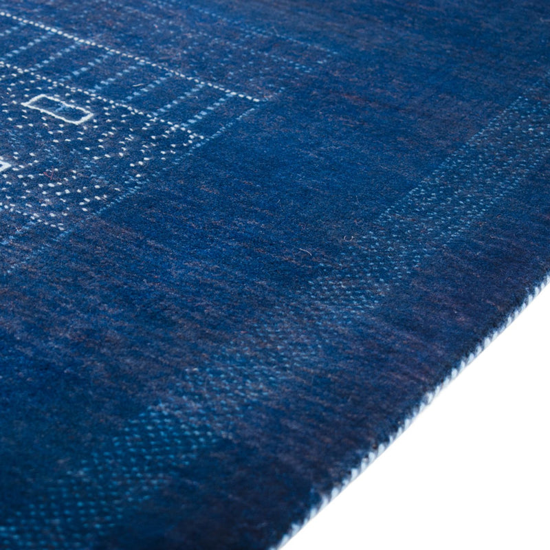 Tappeto Gabbeh - Loribaft Persero - 132 x 75 cm - blu scuro