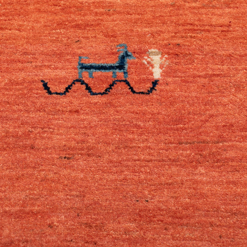 Tappeto Gabbeh - Loribaft Persero - 130 x 80 cm - rosso chiaro