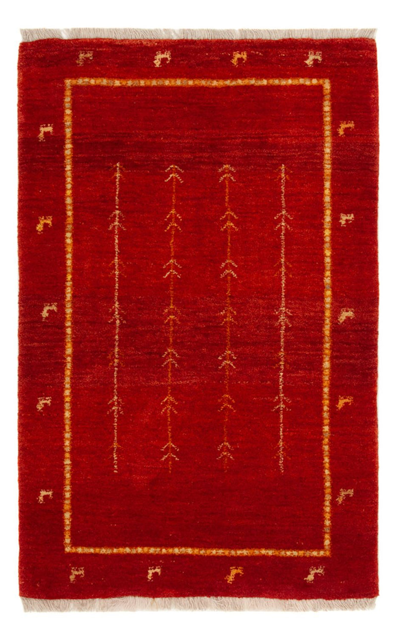 Tappeto Gabbeh - Loribaft Persero - 133 x 84 cm - rosso