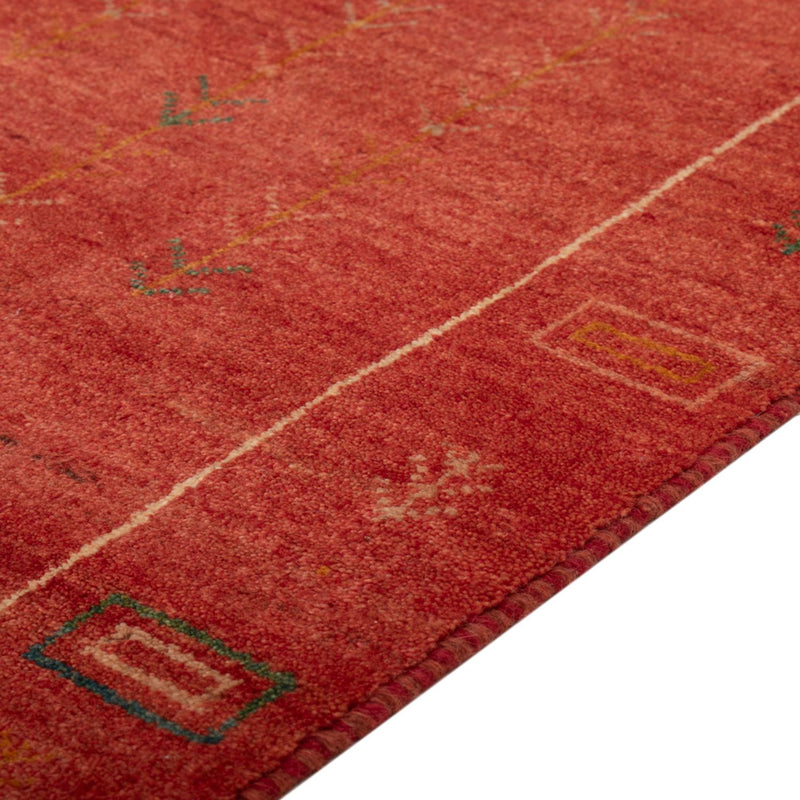 Tappeto Gabbeh - Loribaft Persero - 146 x 68 cm - rosso chiaro
