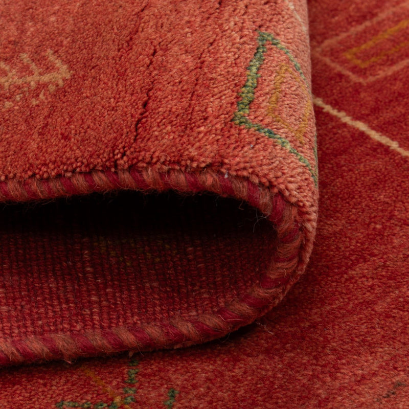 Tappeto Gabbeh - Loribaft Persero - 146 x 68 cm - rosso chiaro