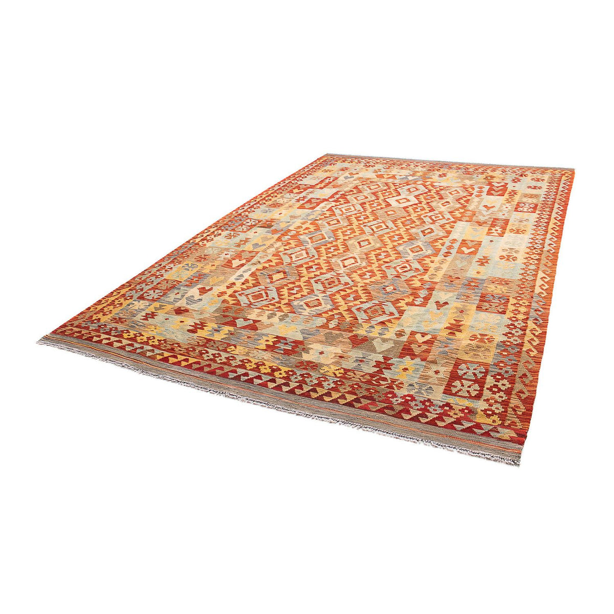 Tappeto Kelim - Splash - 311 x 210 cm - multicolore