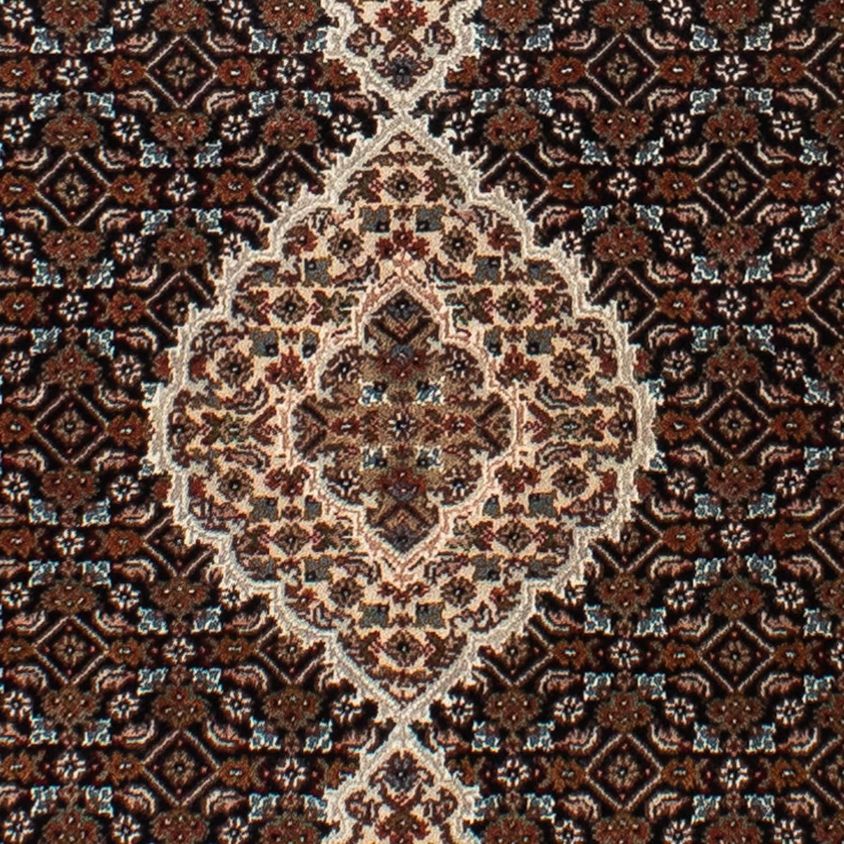 Tappeto corsia Tappeto Persero - Tabriz - 251 x 82 cm - blu scuro