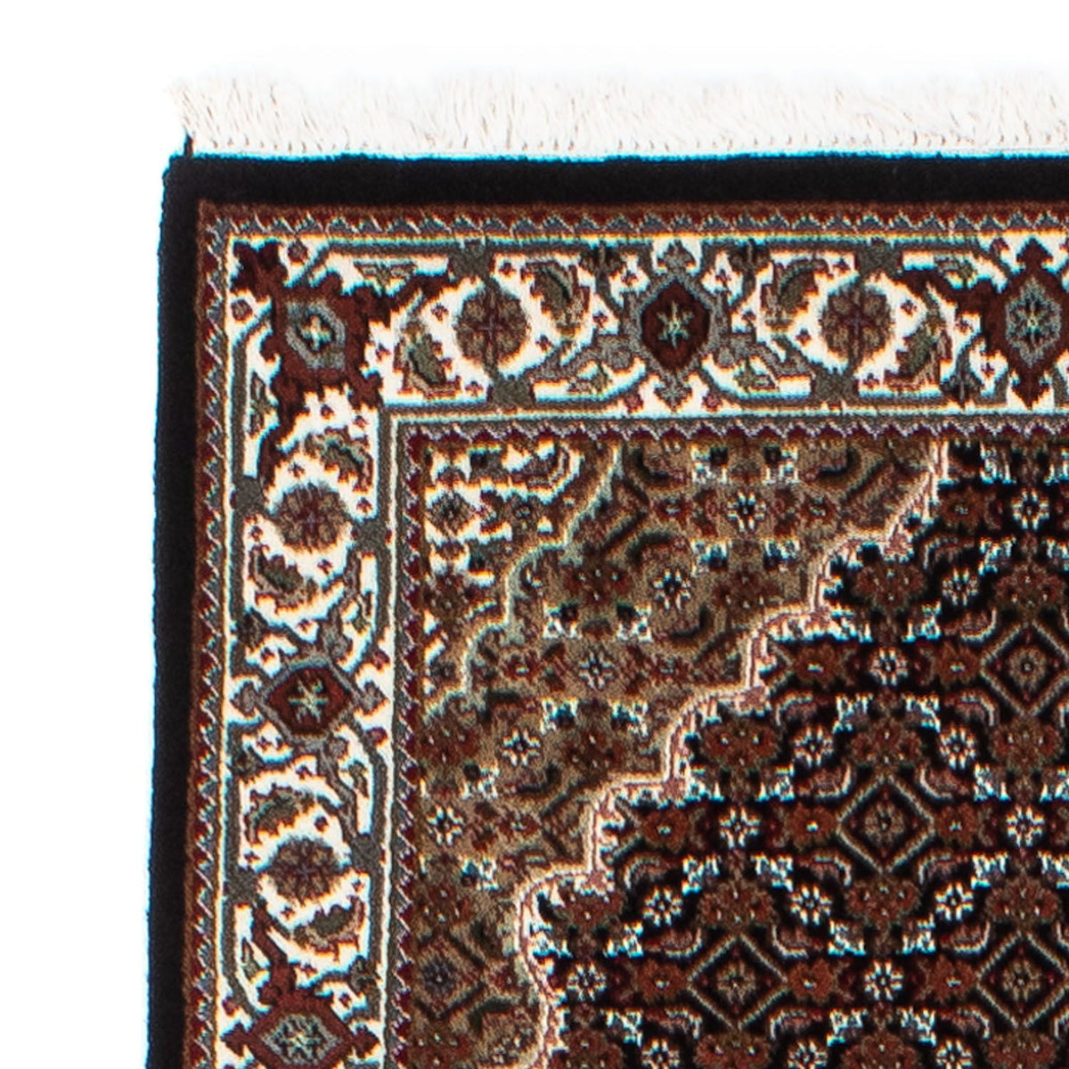 Tappeto corsia Tappeto Persero - Tabriz - 254 x 80 cm - blu scuro