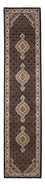 Tappeto corsia Tappeto Persero - Tabriz - 396 x 82 cm - blu scuro