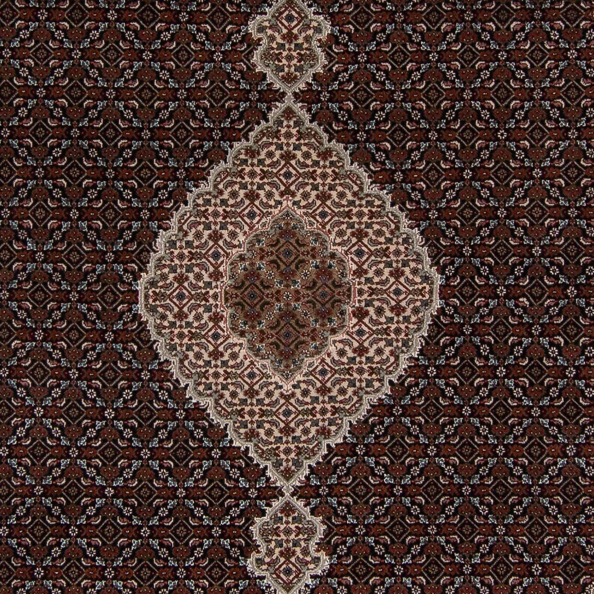 Tappeto Persero - Tabriz - 253 x 203 cm - blu scuro