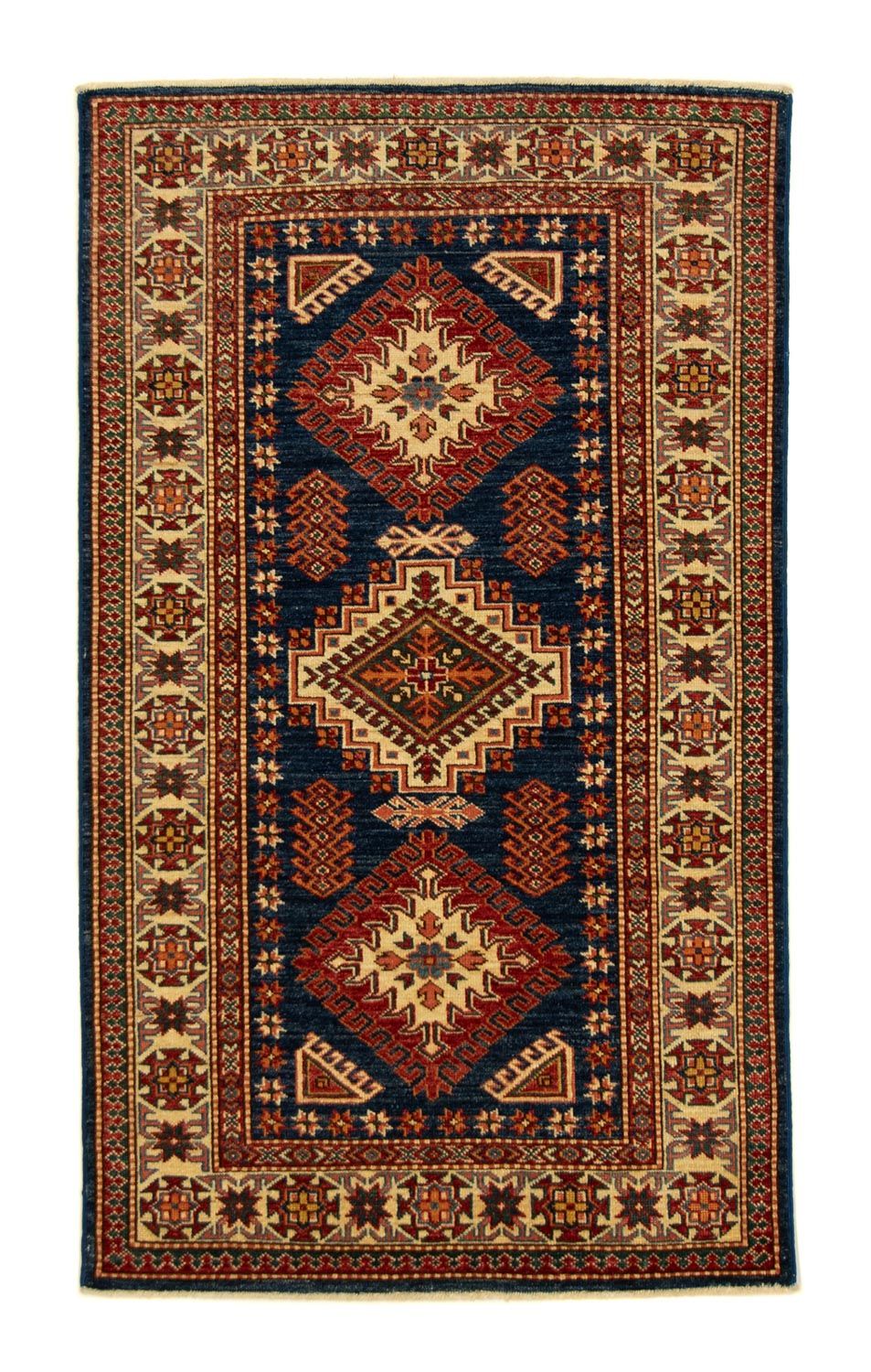 Tappeto Ziegler - Kazak - 157 x 93 cm - blu scuro
