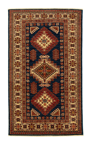 Tappeto Ziegler - Kazak - 157 x 93 cm - blu scuro