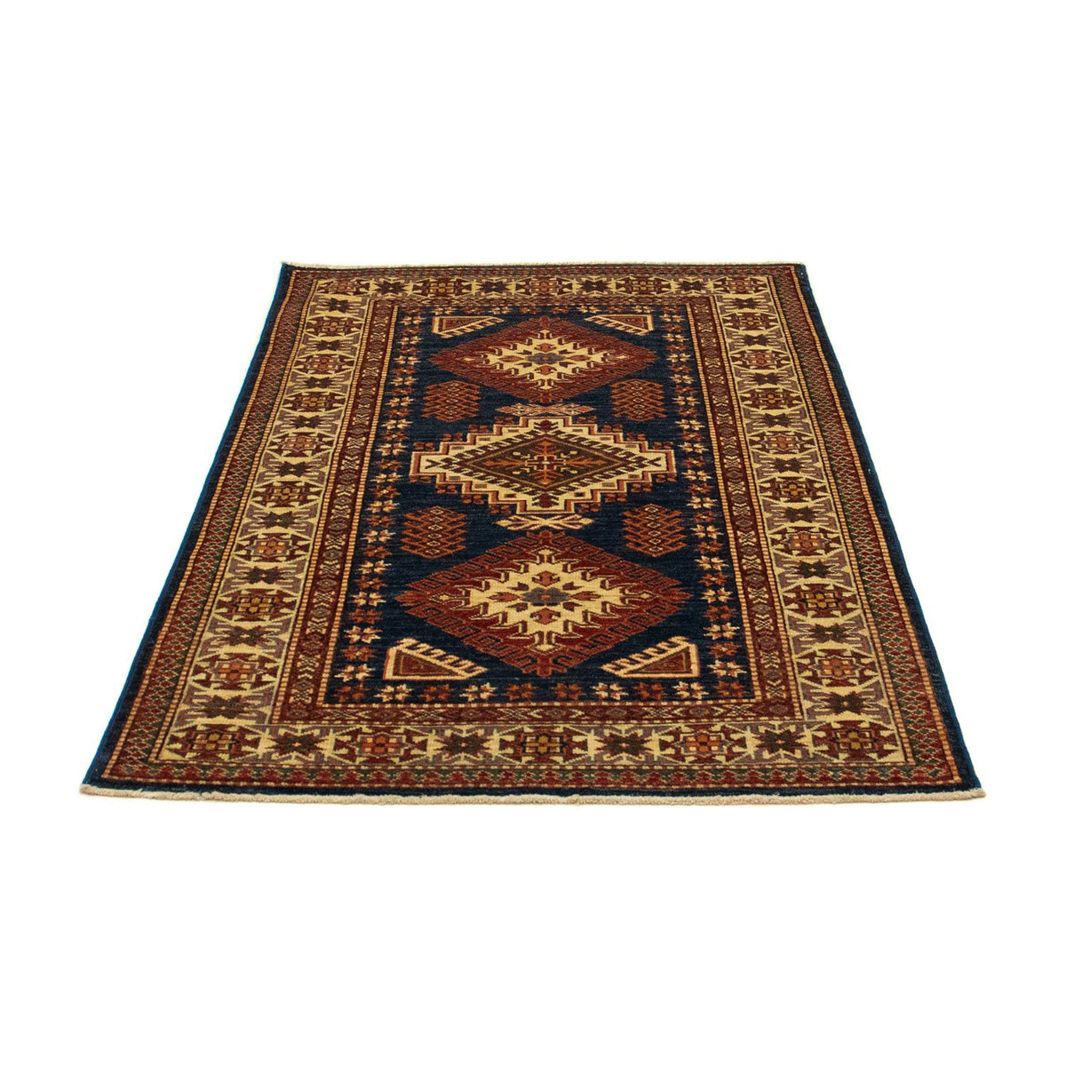 Tappeto Ziegler - Kazak - 157 x 93 cm - blu scuro