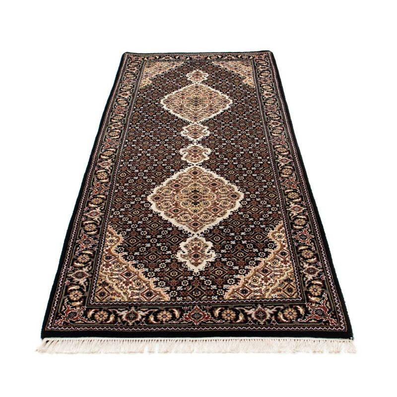 Tappeto corsia Tappeto Persero - Tabriz - 201 x 84 cm - blu scuro