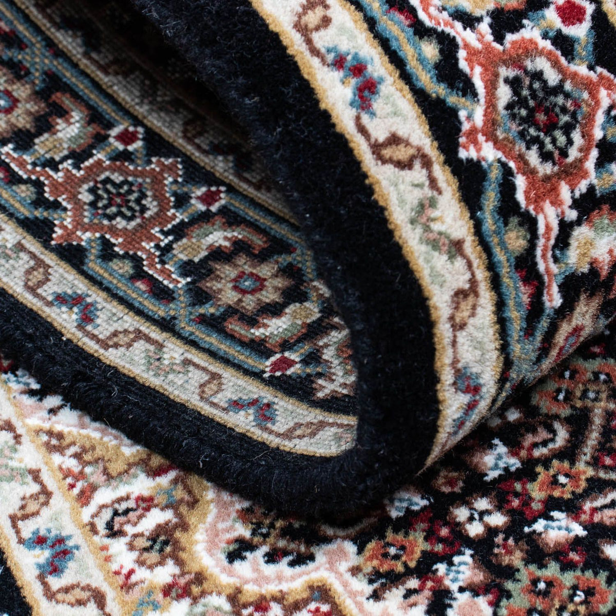 Tappeto corsia Tappeto Persero - Tabriz - 196 x 73 cm - blu scuro