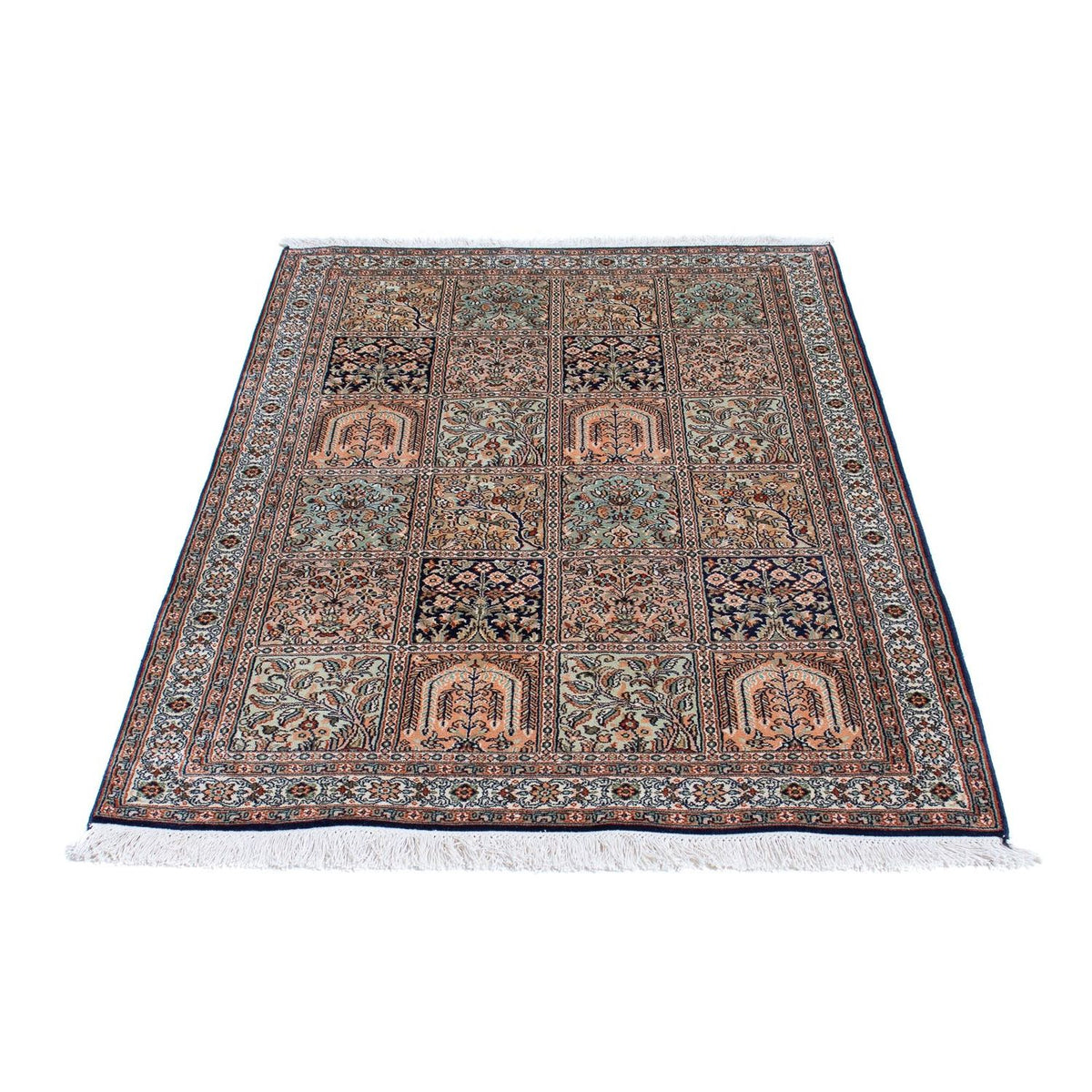 Tappeto di seta - Seta del Kashmir - 152 x 94 cm - multicolore
