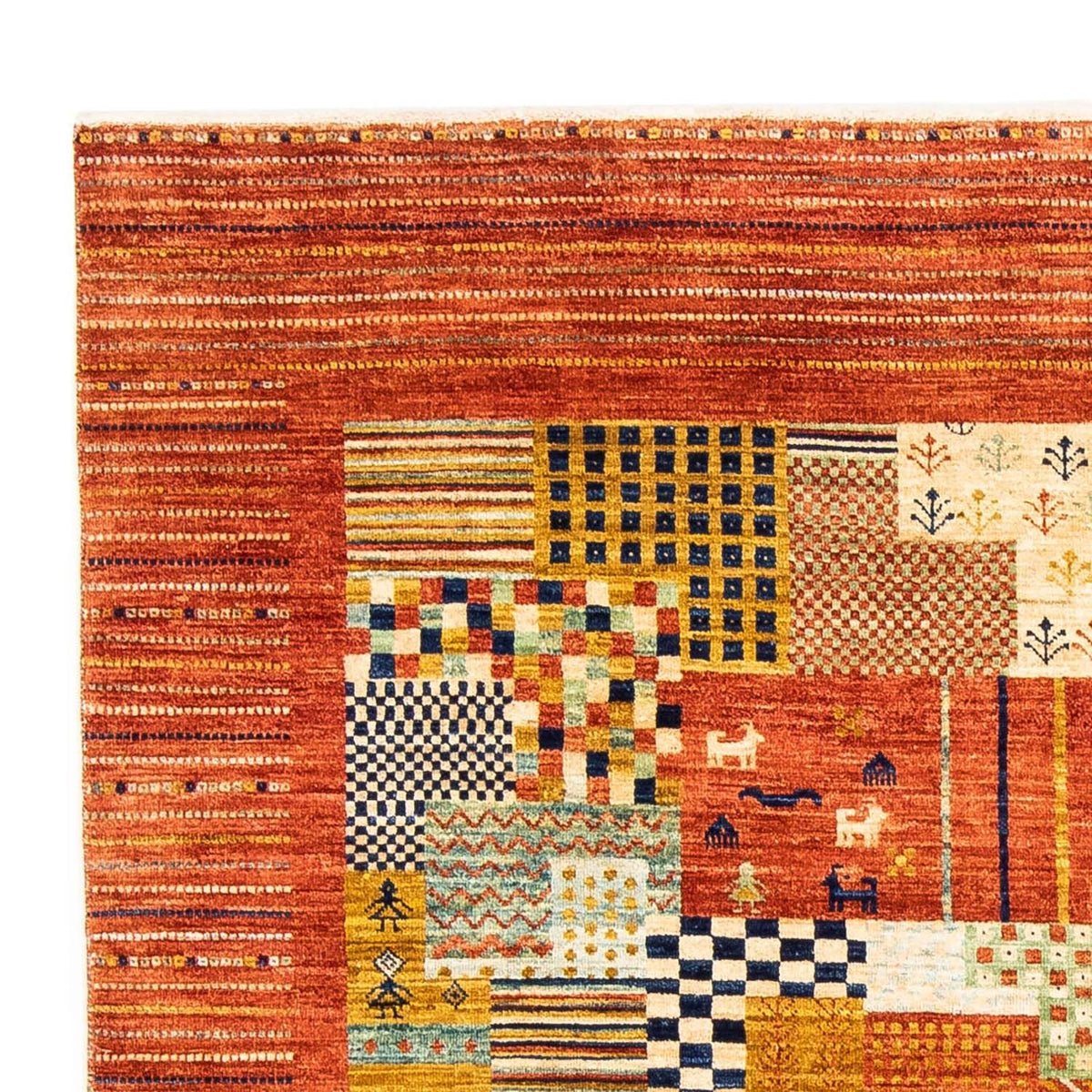 Tappeto Gabbeh - Loribaft Persero - 228 x 170 cm - ruggine