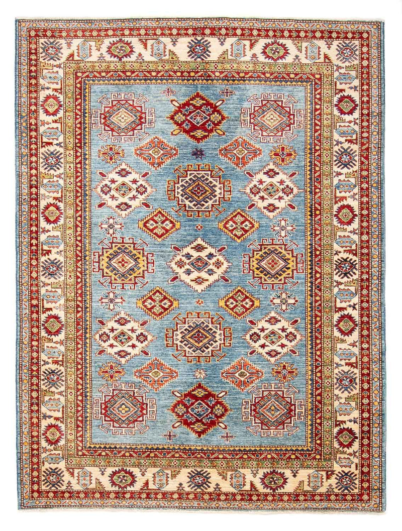 Tappeto Ziegler - Kazak - 233 x 184 cm - blu chiaro