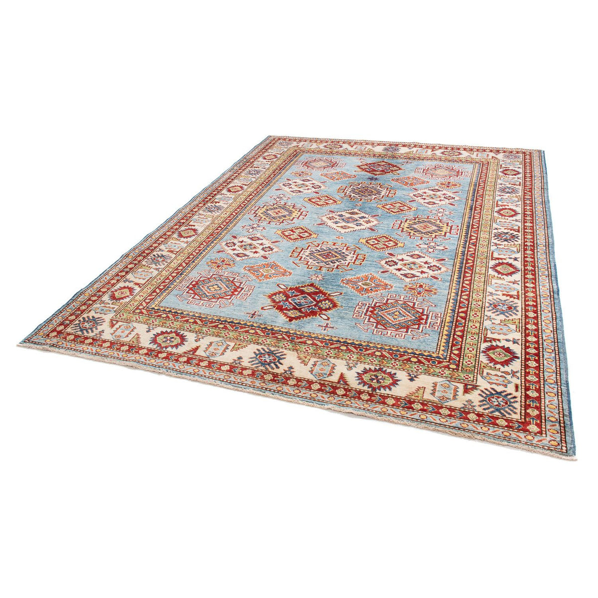 Tappeto Ziegler - Kazak - 233 x 184 cm - blu chiaro