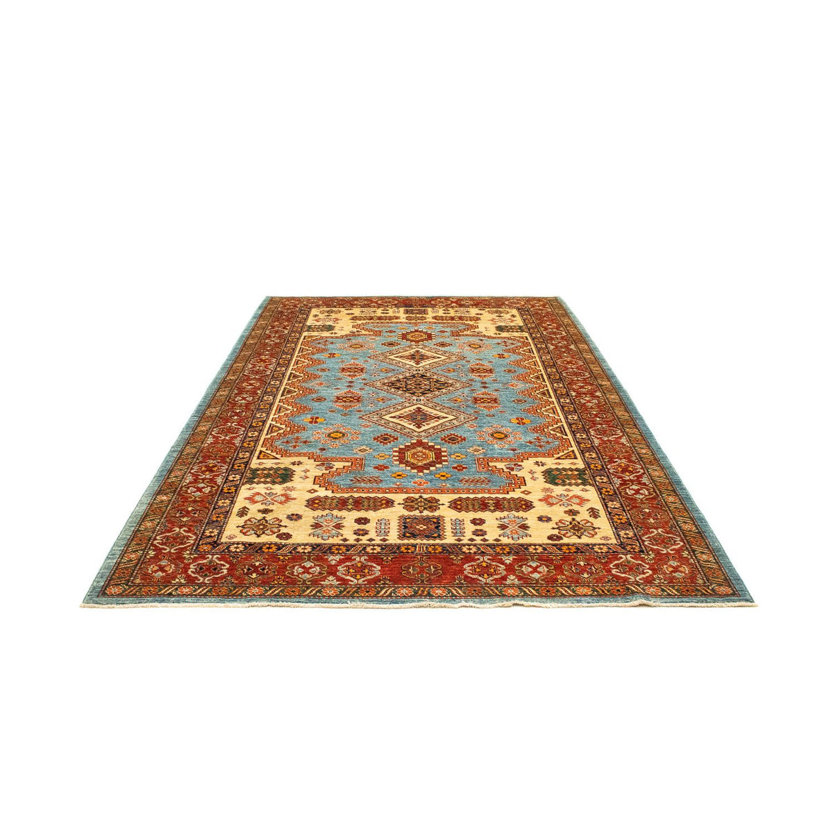 Tappeto Ziegler - Kazak - 271 x 184 cm - blu chiaro