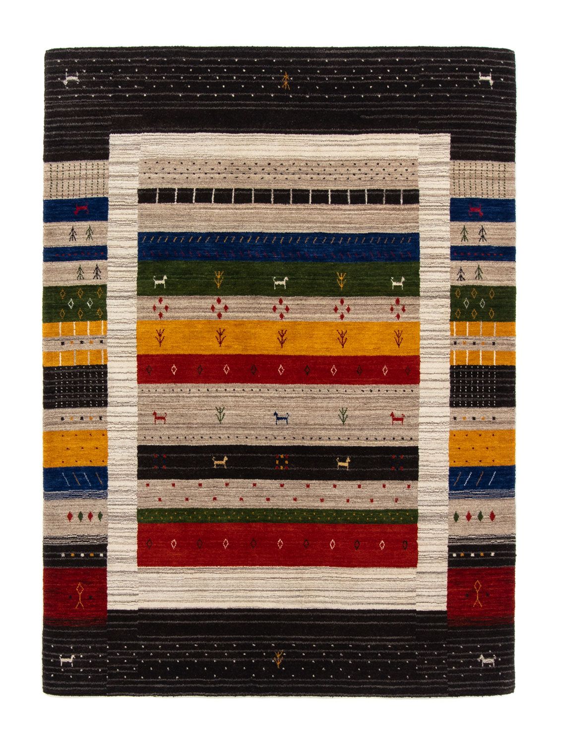 Tappeto Gabbeh - Loribaft Persero - 202 x 142 cm - multicolore